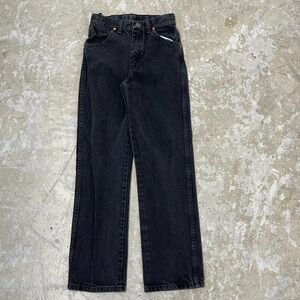 Wrangler Jeans Boys 14 Black‎ Cowboy Cut Original Fit Western Denim Fits 22x27